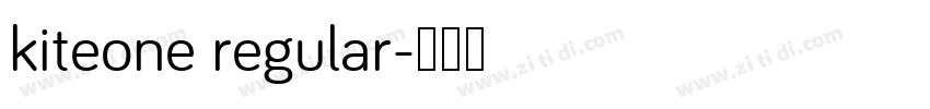 kiteone regular字体转换